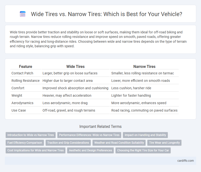 Wide Tires vs. Narrow Tires: Which is Best for Your Vehicle?