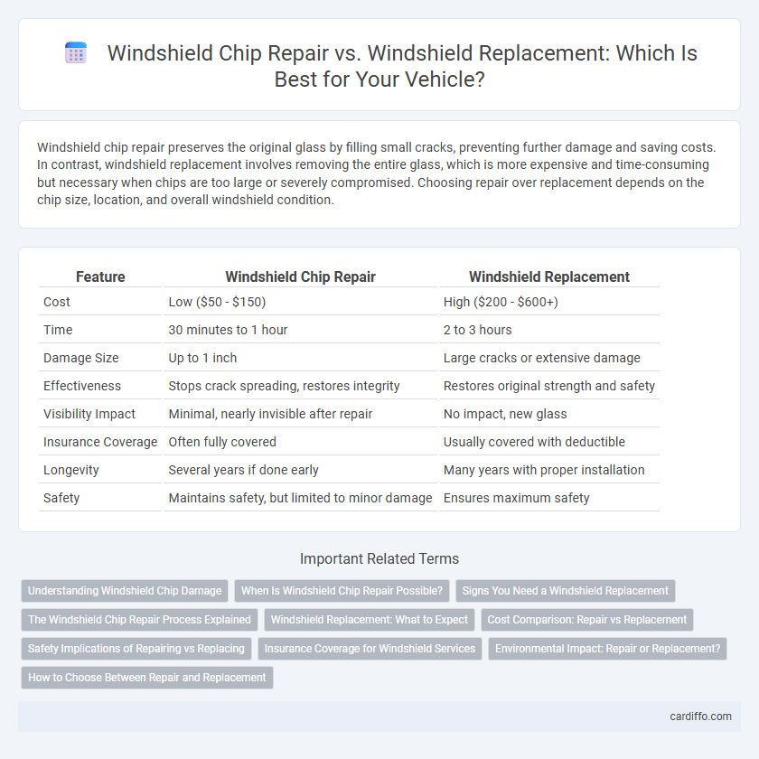Windshield Chip Repair vs. Windshield Replacement: Which Is Best for Your Vehicle?