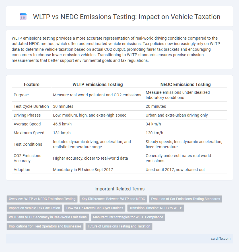 WLTP vs NEDC Emissions Testing: Impact on Vehicle Taxation