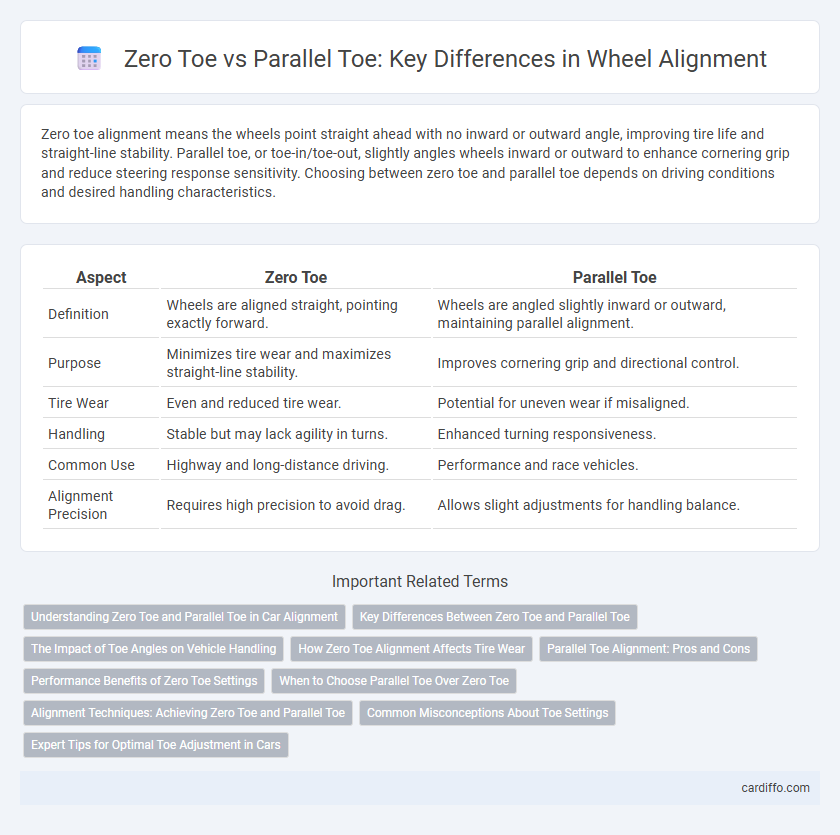 Zero Toe vs Parallel Toe: Key Differences in Wheel Alignment