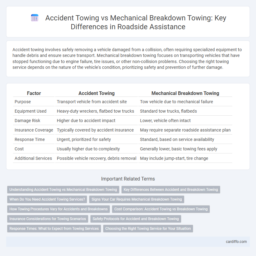 Accident Towing vs Mechanical Breakdown Towing: Key Differences in Roadside Assistance