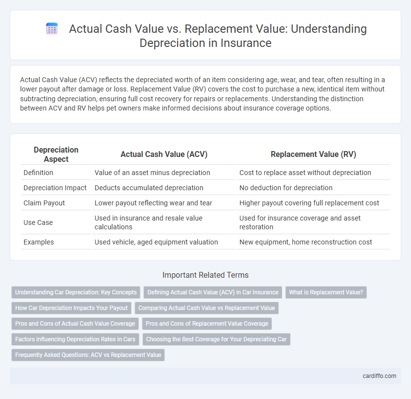 Actual Cash Value vs. Replacement Value: Understanding Depreciation in Insurance