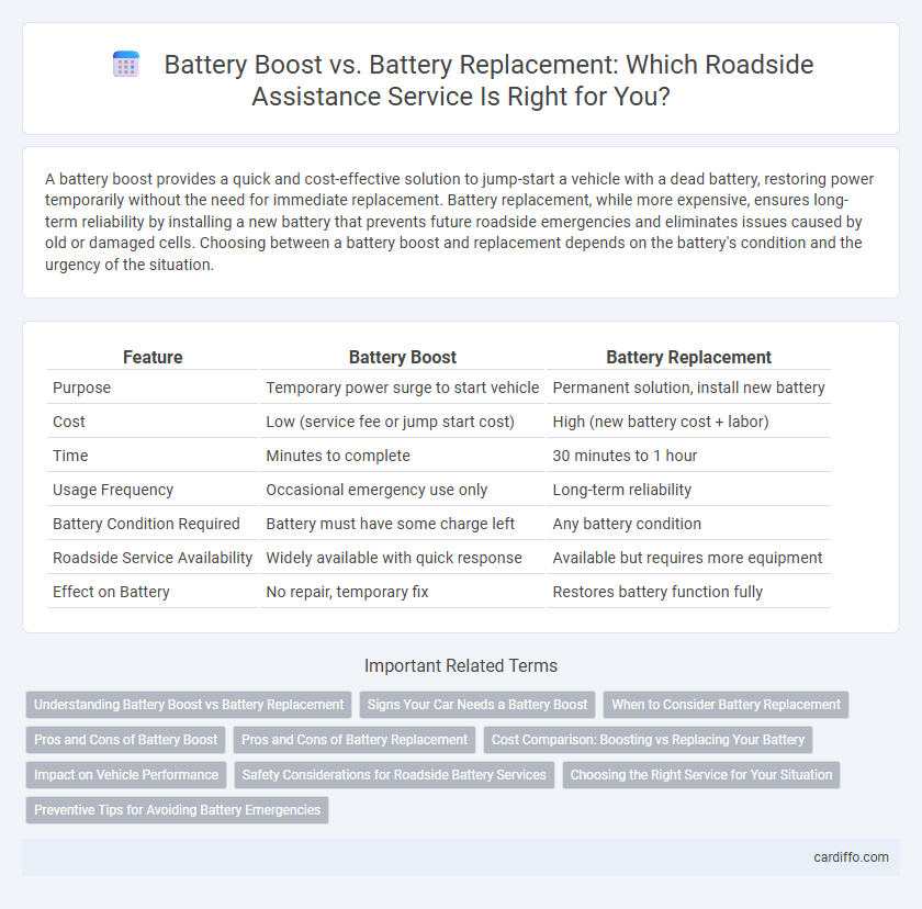 Battery Boost vs. Battery Replacement: Which Roadside Assistance Service Is Right for You?