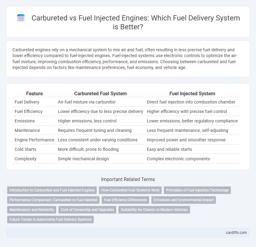 Carbureted vs Fuel Injected Engines: Which Fuel Delivery System is Better?