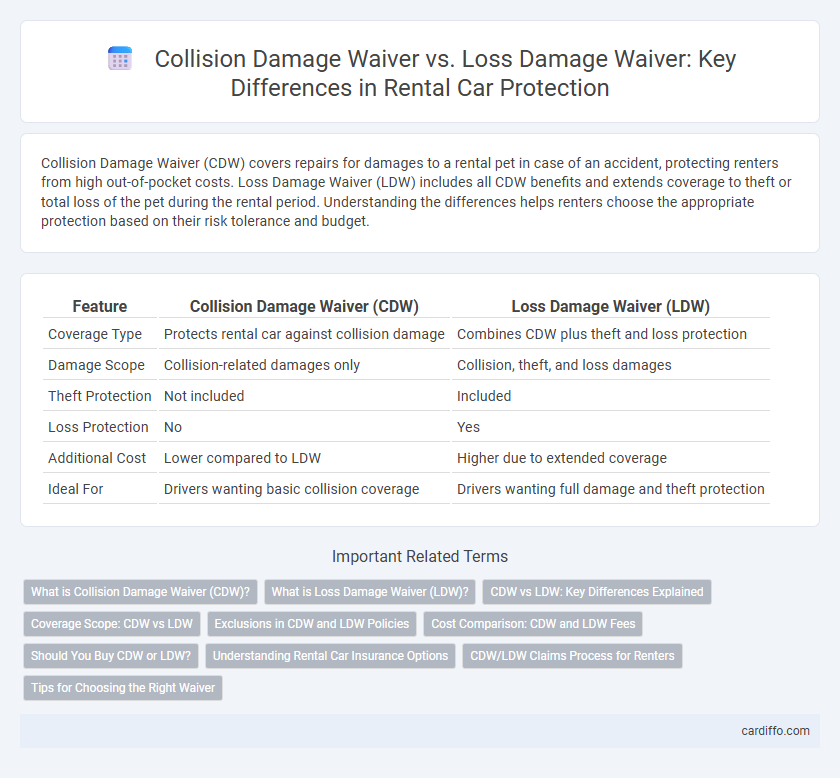 Collision Damage Waiver vs. Loss Damage Waiver: Key Differences in Rental Car Protection