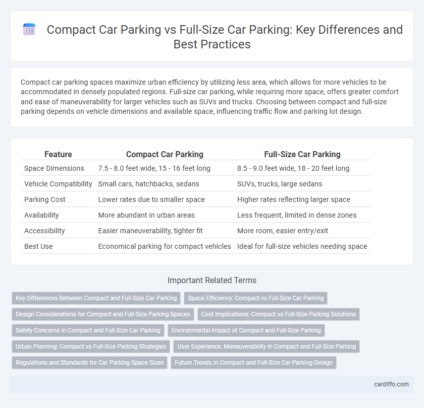 Compact Car Parking vs Full-Size Car Parking: Key Differences and Best Practices