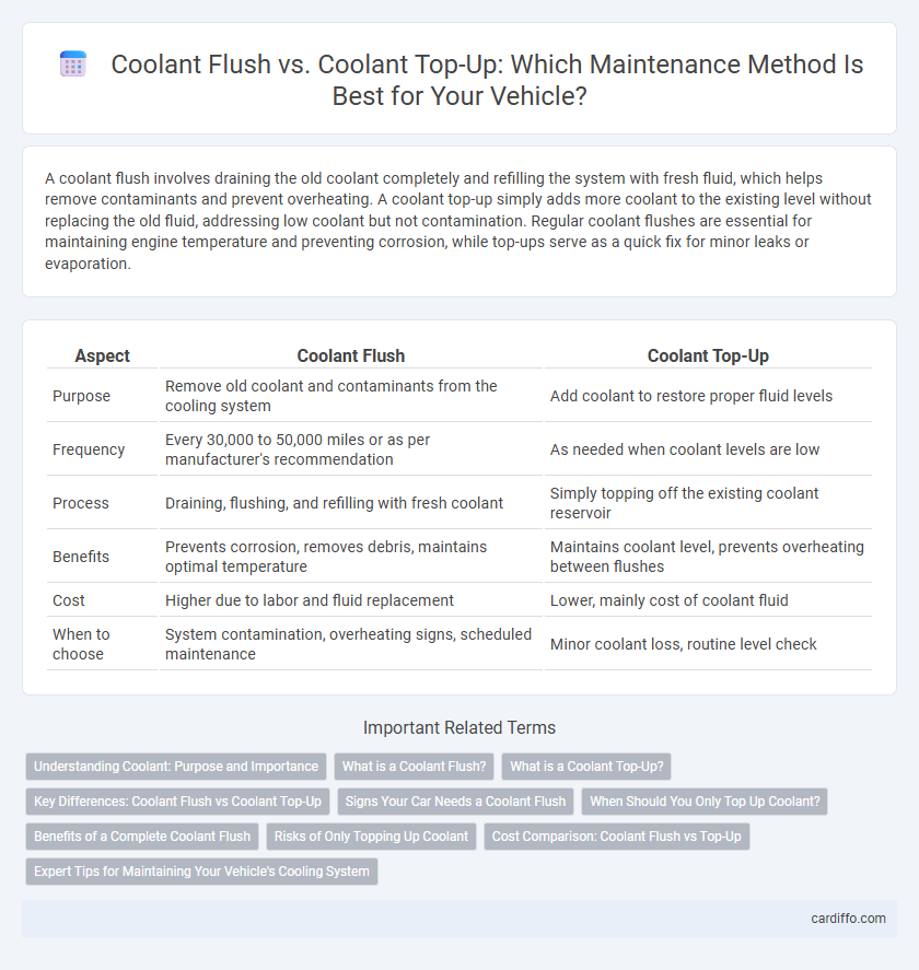 Coolant Flush vs. Coolant Top-Up: Which Maintenance Method Is Best for Your Vehicle?
