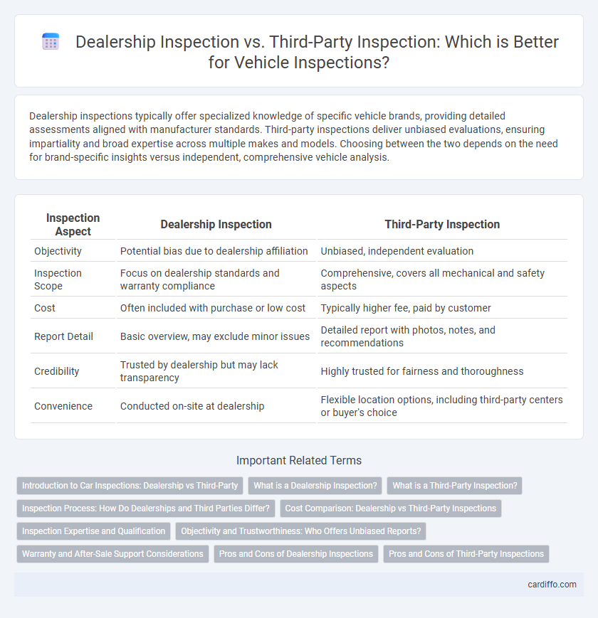 Dealership Inspection vs. Third-Party Inspection: Which is Better for Vehicle Inspections?