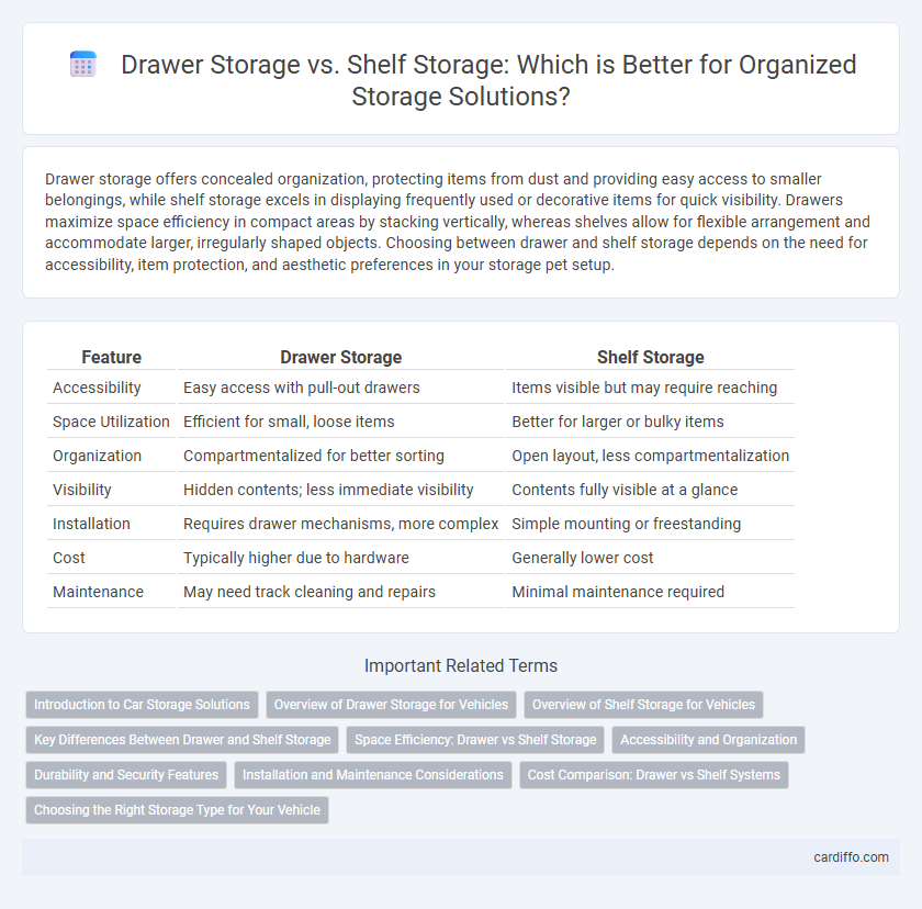 Drawer Storage vs. Shelf Storage: Which is Better for Organized Storage Solutions?