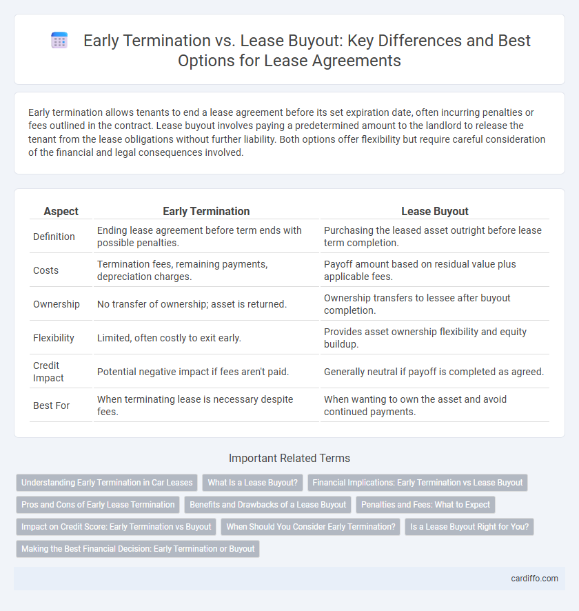 Early Termination vs. Lease Buyout: Key Differences and Best Options for Lease Agreements