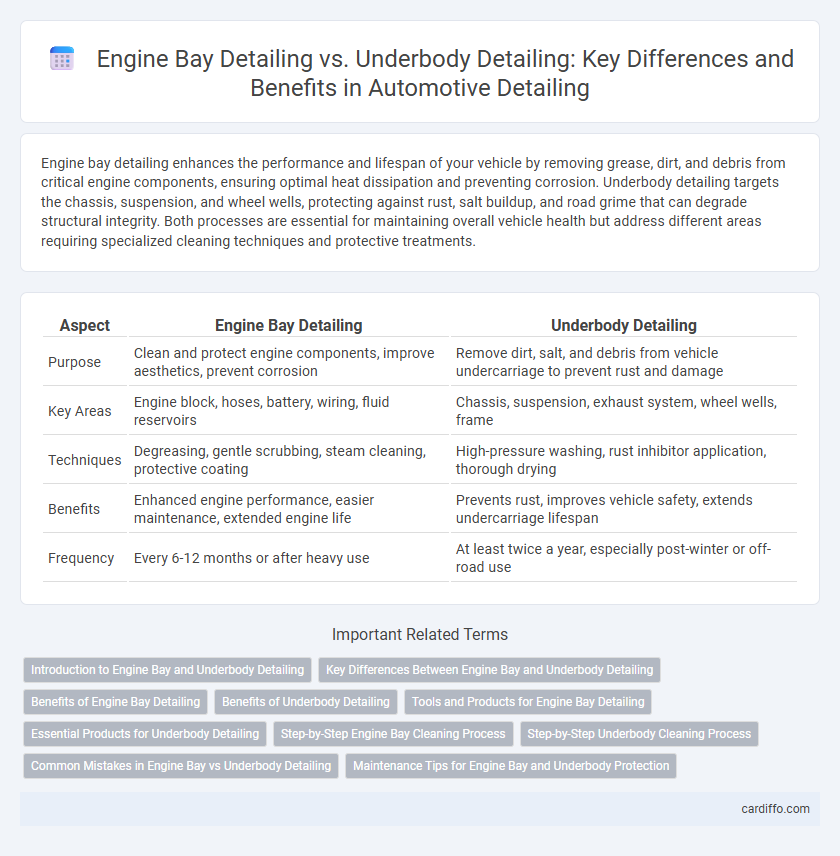 Engine Bay Detailing vs. Underbody Detailing: Key Differences and Benefits in Automotive Detailing
