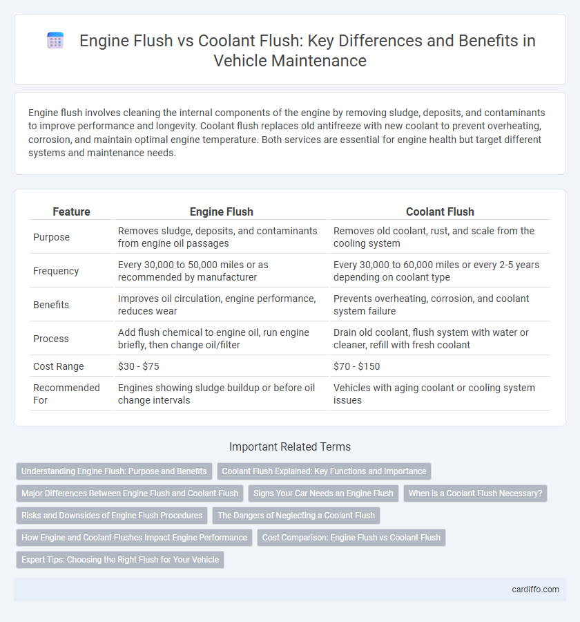 Engine Flush vs Coolant Flush: Key Differences and Benefits in Vehicle Maintenance