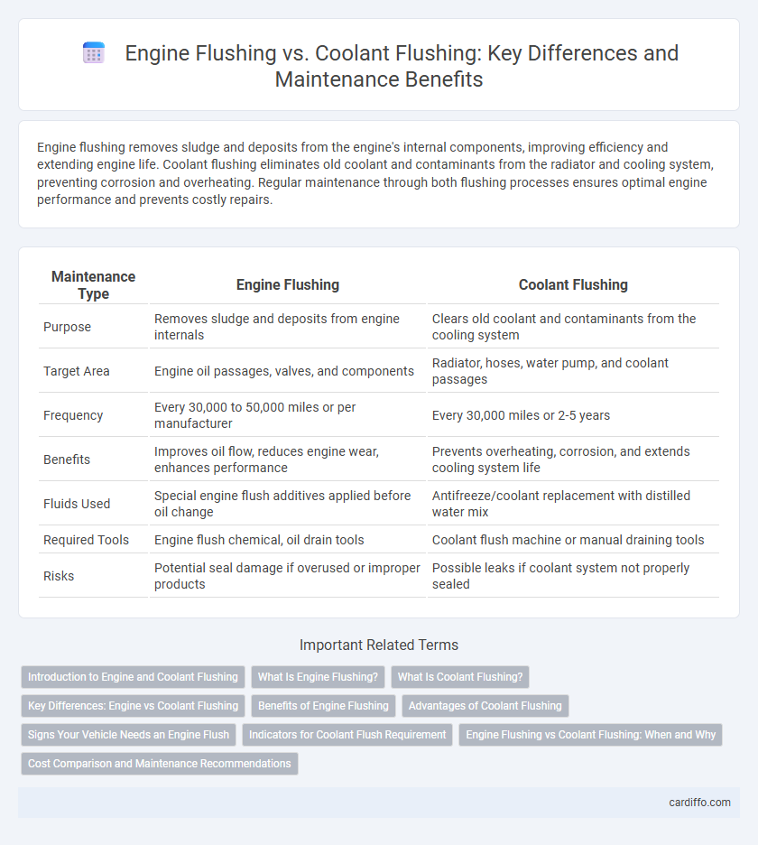 Engine Flushing vs. Coolant Flushing: Key Differences and Maintenance Benefits