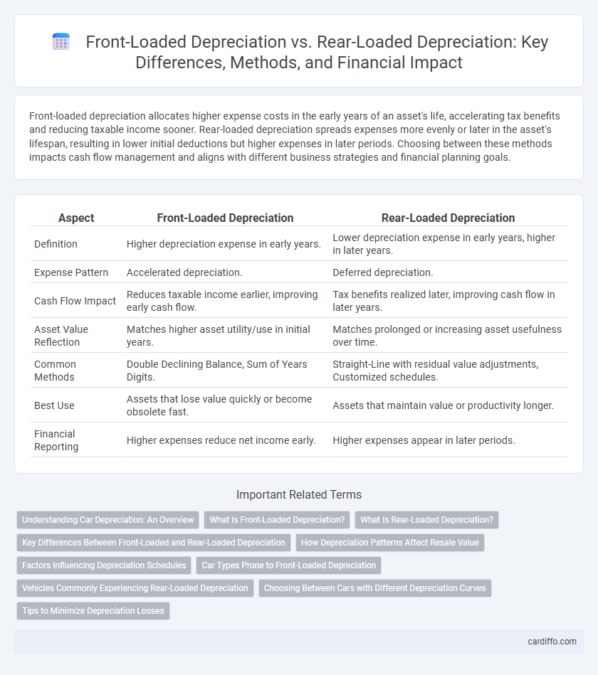 Front-Loaded Depreciation vs. Rear-Loaded Depreciation: Key Differences, Methods, and Financial Impact