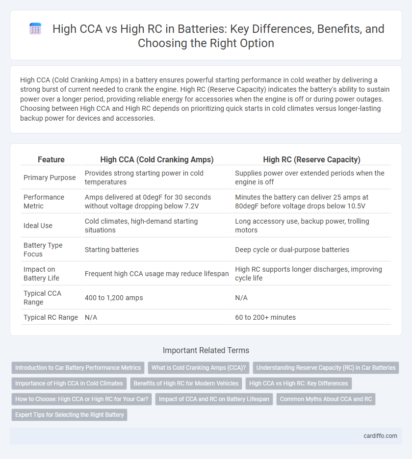 High CCA vs High RC in Batteries: Key Differences, Benefits, and Choosing the Right Option