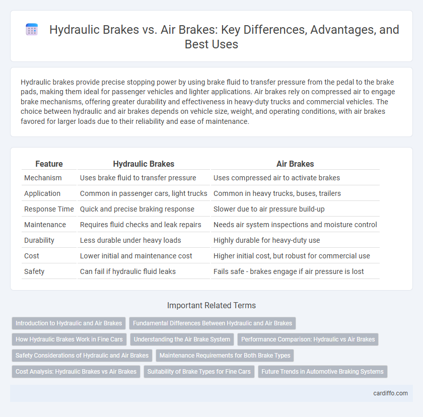 Hydraulic Brakes vs. Air Brakes: Key Differences, Advantages, and Best Uses