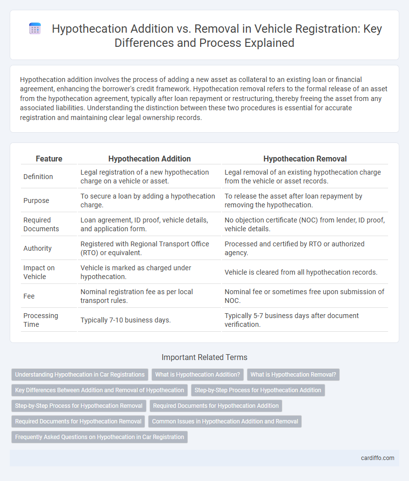 Hypothecation Addition vs. Removal in Vehicle Registration: Key Differences and Process Explained