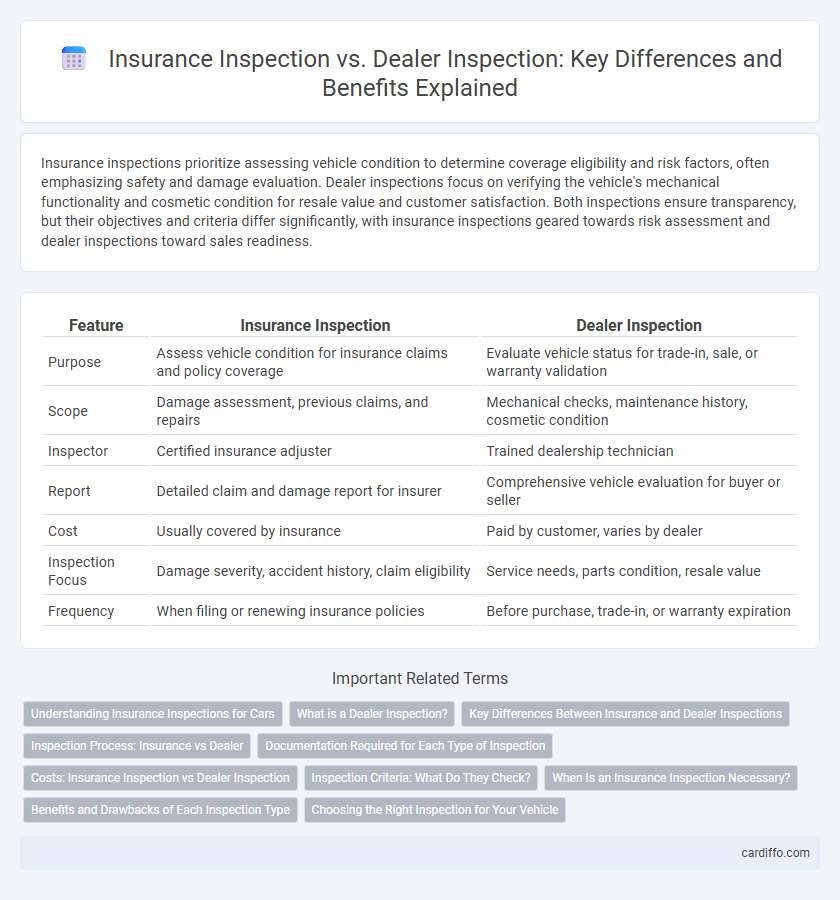 Insurance Inspection vs. Dealer Inspection: Key Differences and Benefits Explained