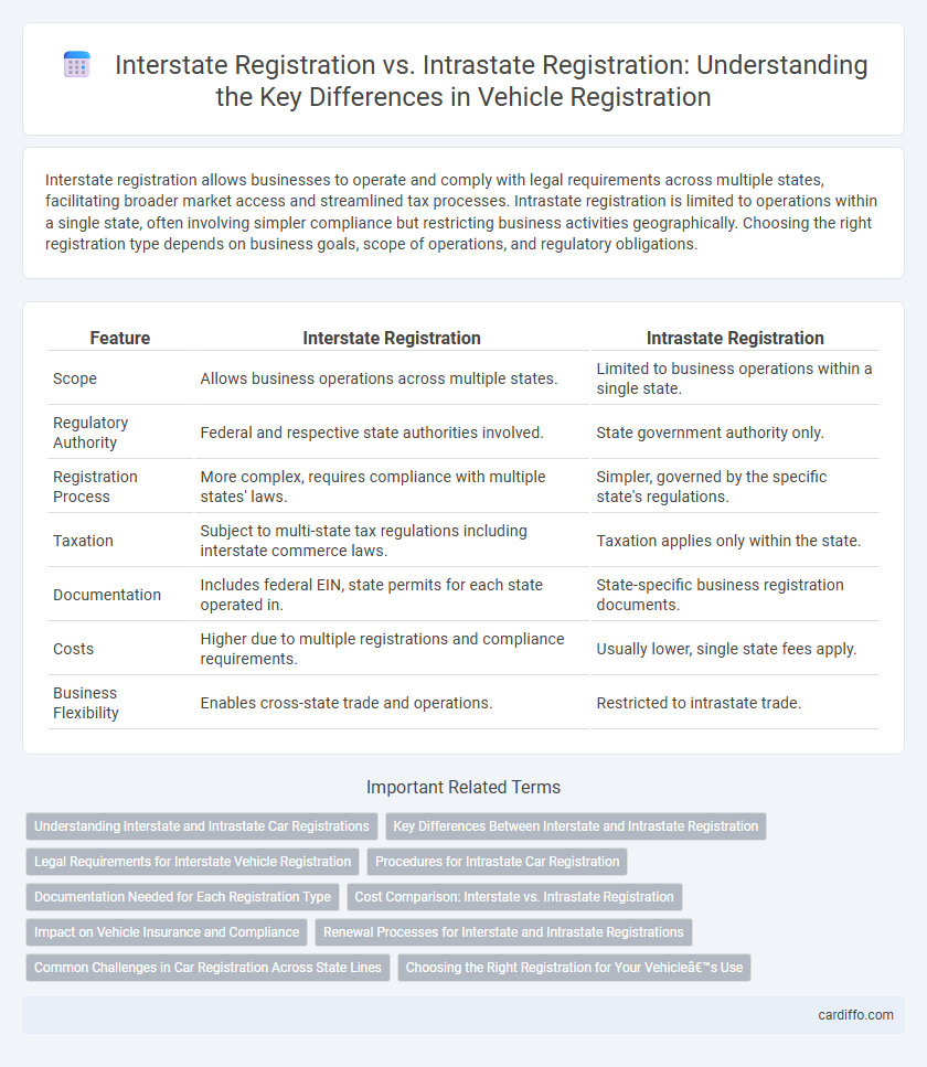 Interstate Registration vs. Intrastate Registration: Understanding the Key Differences in Vehicle Registration