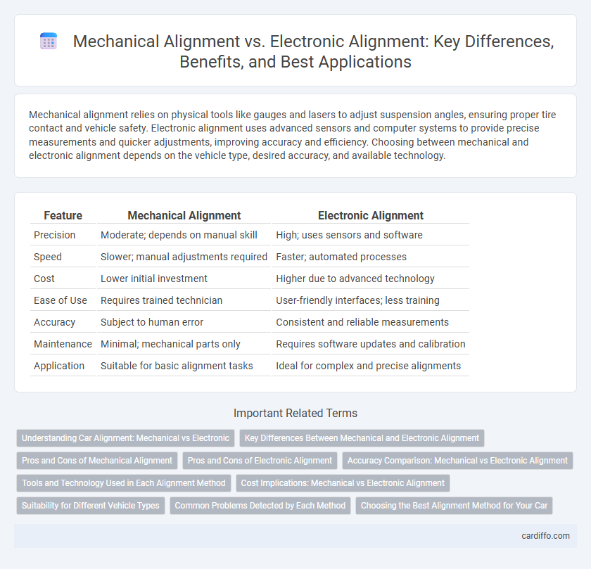 Mechanical Alignment vs. Electronic Alignment: Key Differences, Benefits, and Best Applications