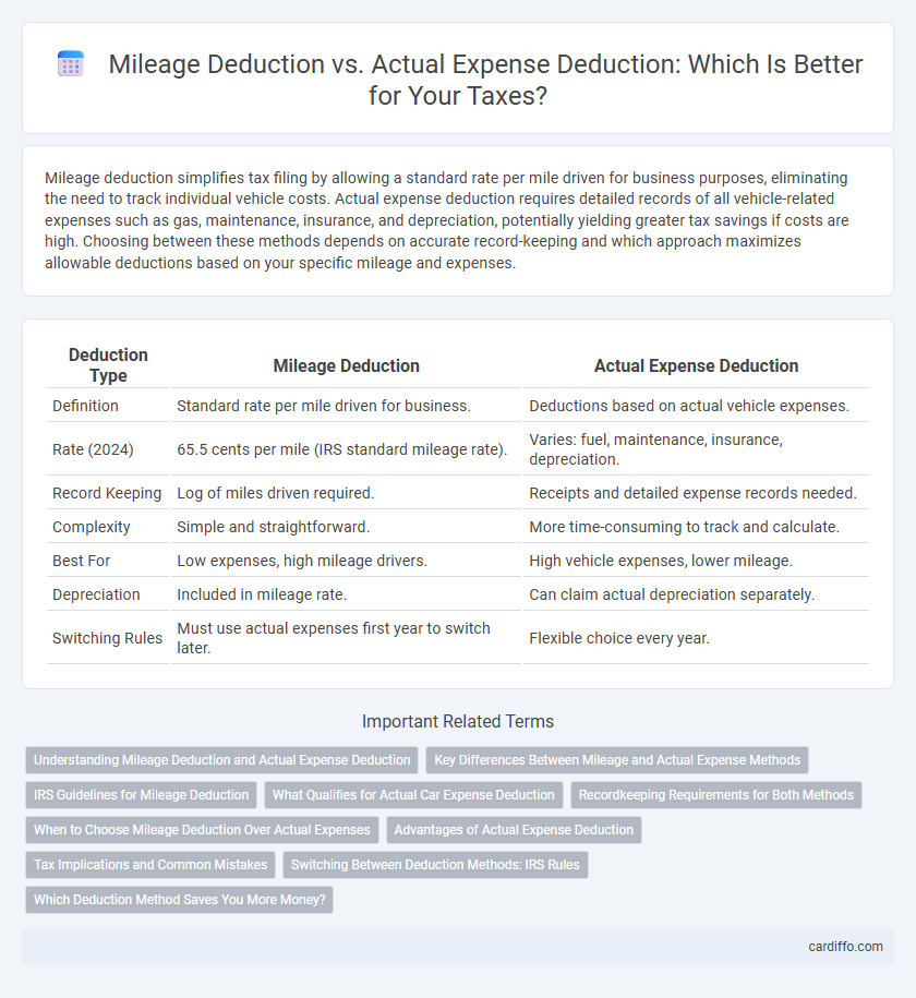 Mileage Deduction vs. Actual Expense Deduction: Which Is Better for Your Taxes?