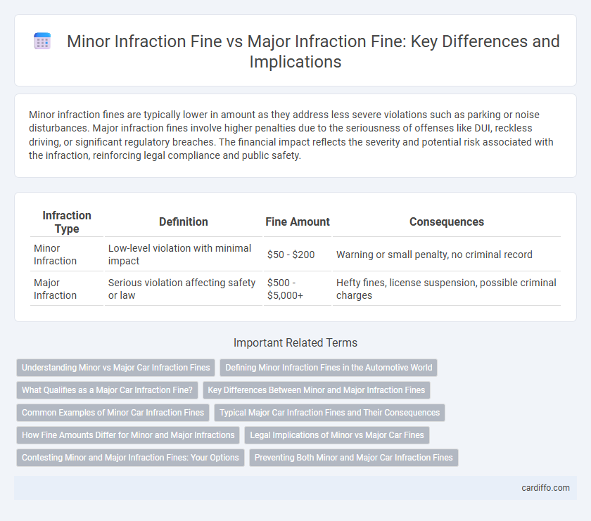 Minor Infraction Fine vs Major Infraction Fine: Key Differences and Implications