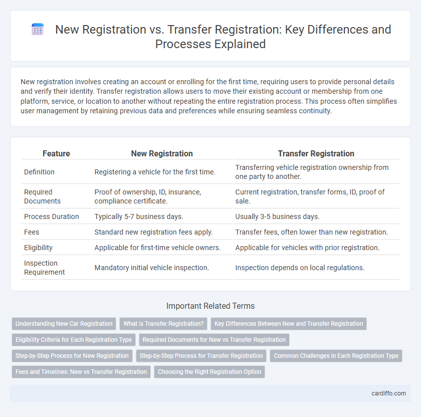 New Registration vs. Transfer Registration: Key Differences and Processes Explained