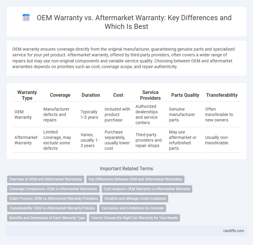 OEM Warranty vs. Aftermarket Warranty: Key Differences and Which Is Best