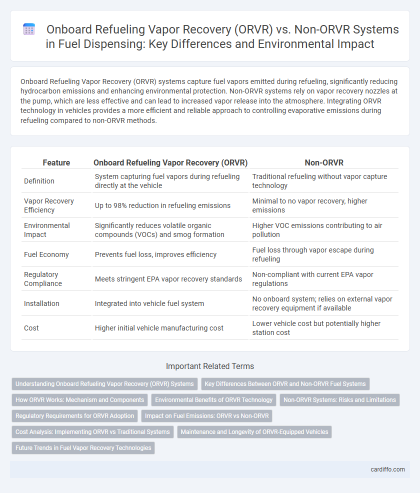 Onboard Refueling Vapor Recovery (ORVR) vs. Non-ORVR Systems in Fuel Dispensing: Key Differences and Environmental Impact