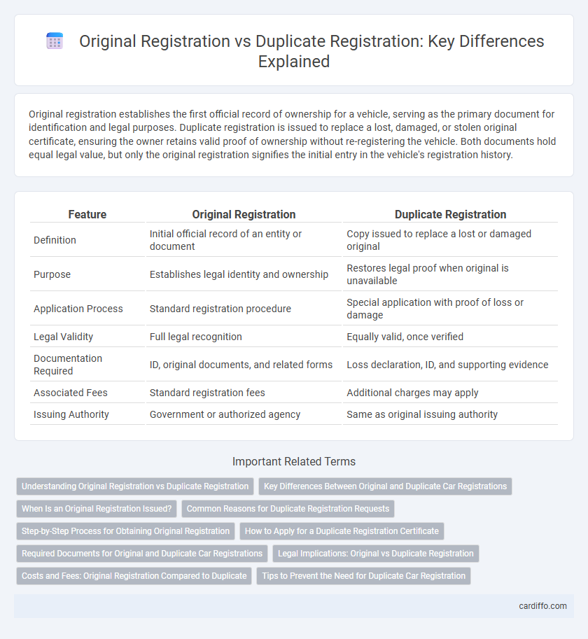 Original Registration vs Duplicate Registration: Key Differences Explained
