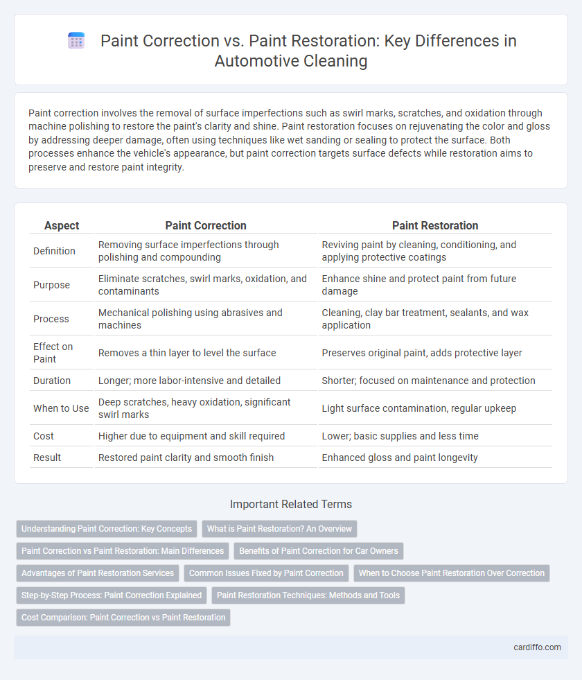 Paint Correction vs. Paint Restoration: Key Differences in Automotive Cleaning