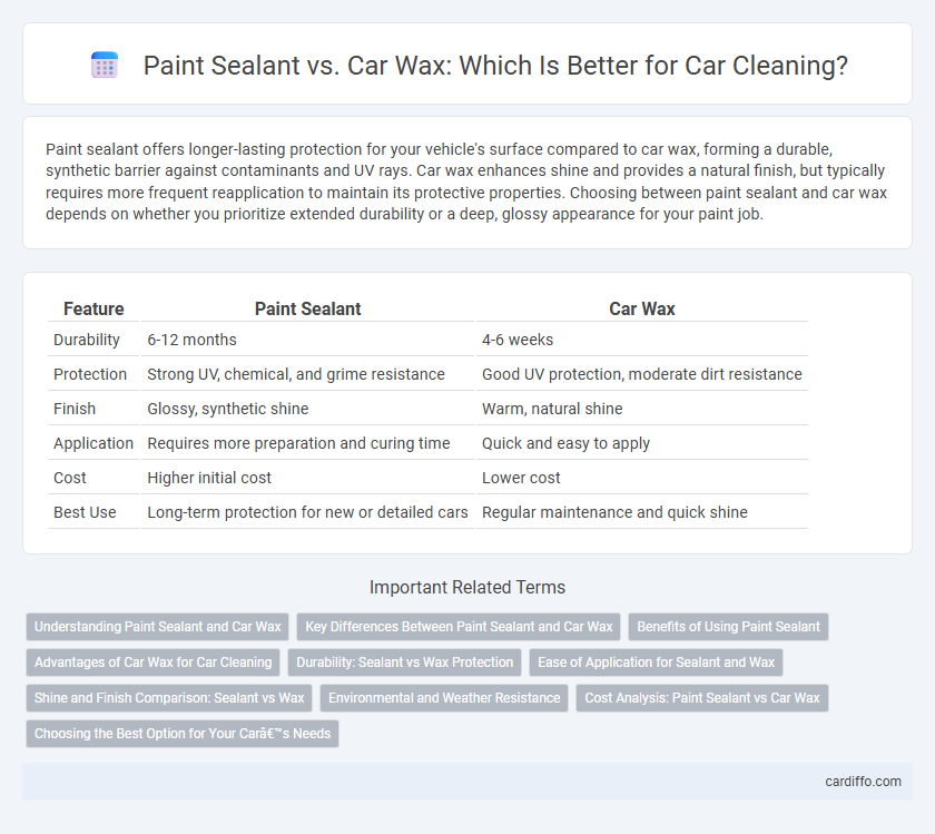 Paint Sealant vs. Car Wax: Which Is Better for Car Cleaning?