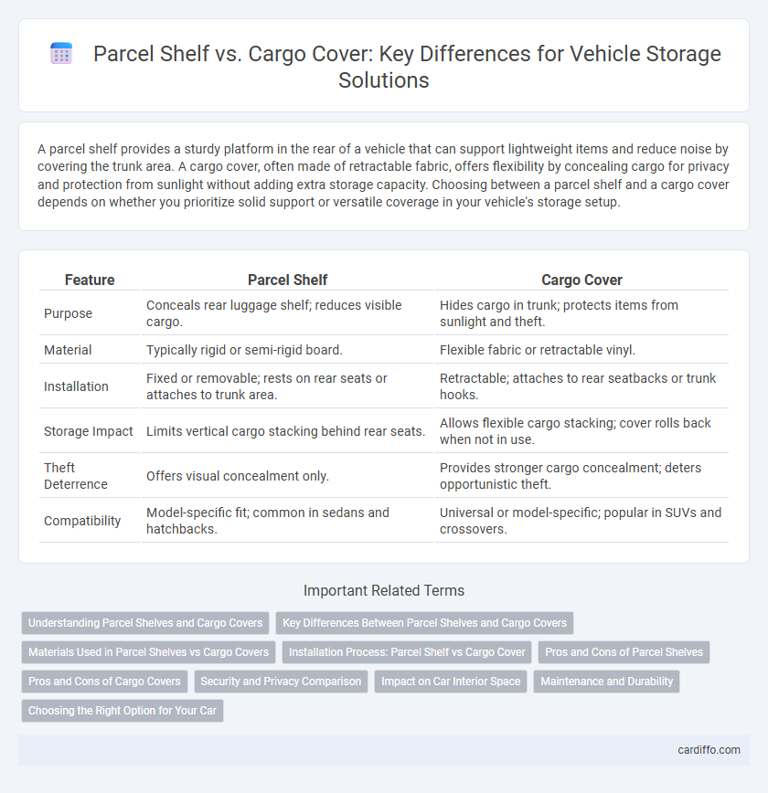 Parcel Shelf vs. Cargo Cover: Key Differences for Vehicle Storage Solutions