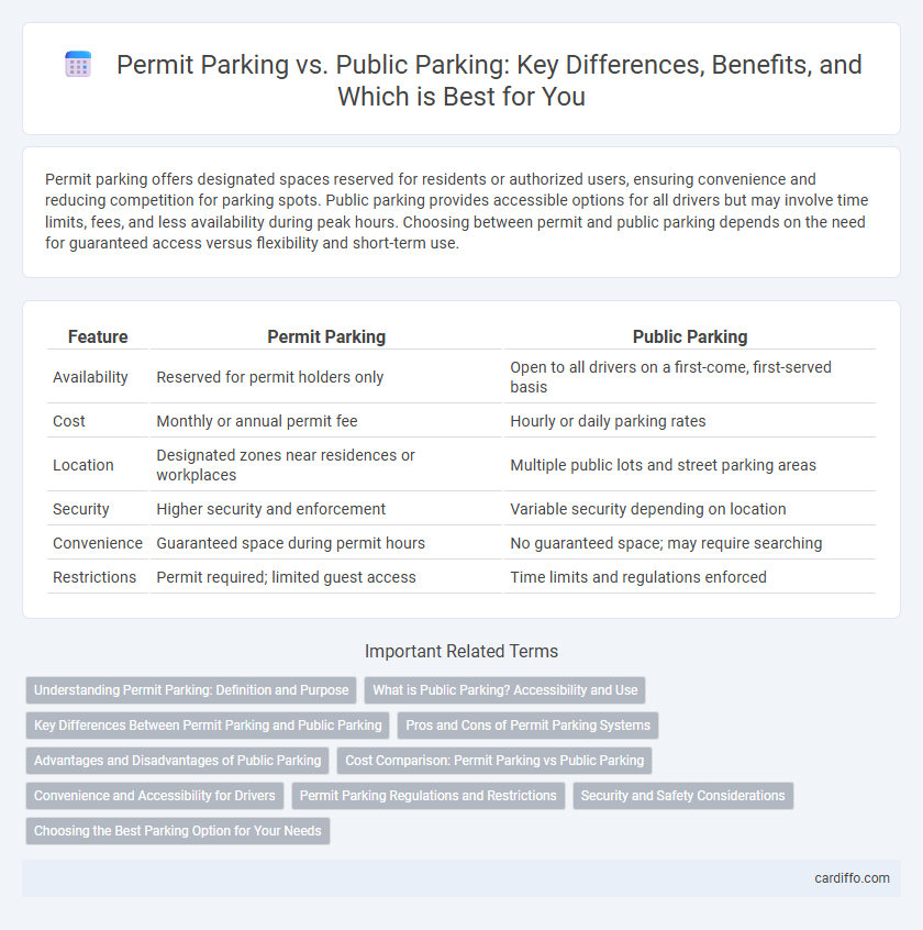 Permit Parking vs. Public Parking: Key Differences, Benefits, and Which is Best for You