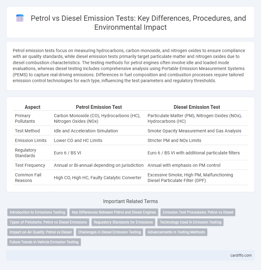 Petrol vs Diesel Emission Tests: Key Differences, Procedures, and Environmental Impact