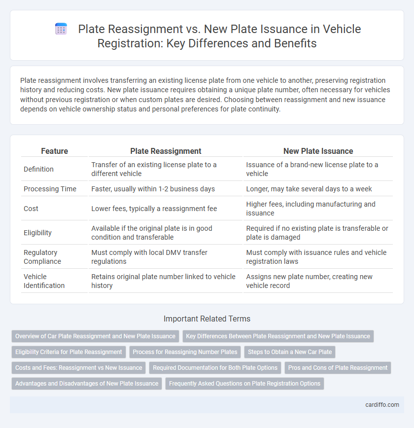 Plate Reassignment vs. New Plate Issuance in Vehicle Registration: Key Differences and Benefits