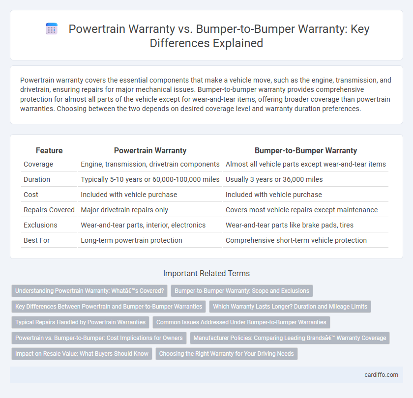 Powertrain Warranty vs. Bumper-to-Bumper Warranty: Key Differences Explained