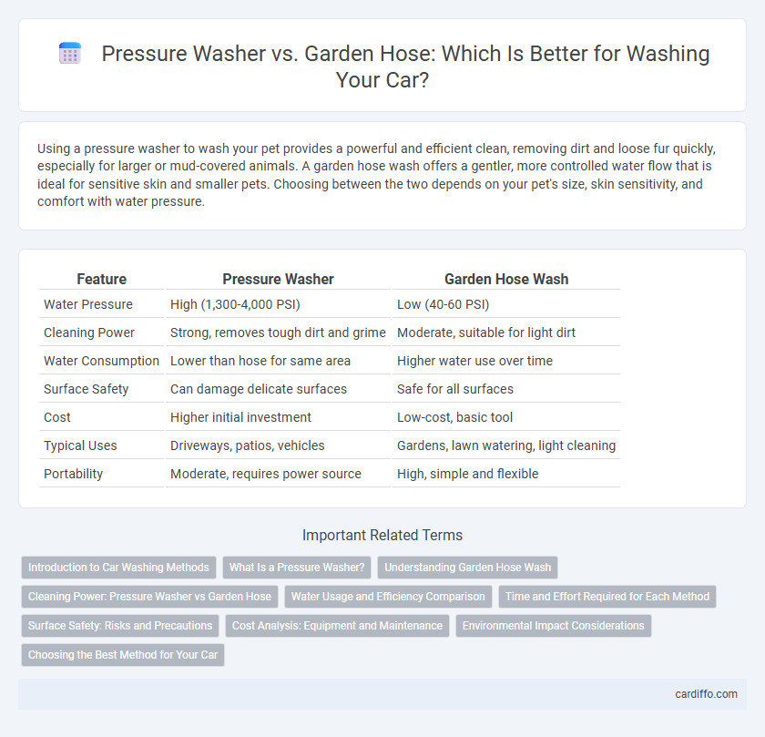 Pressure Washer vs. Garden Hose: Which Is Better for Washing Your Car?