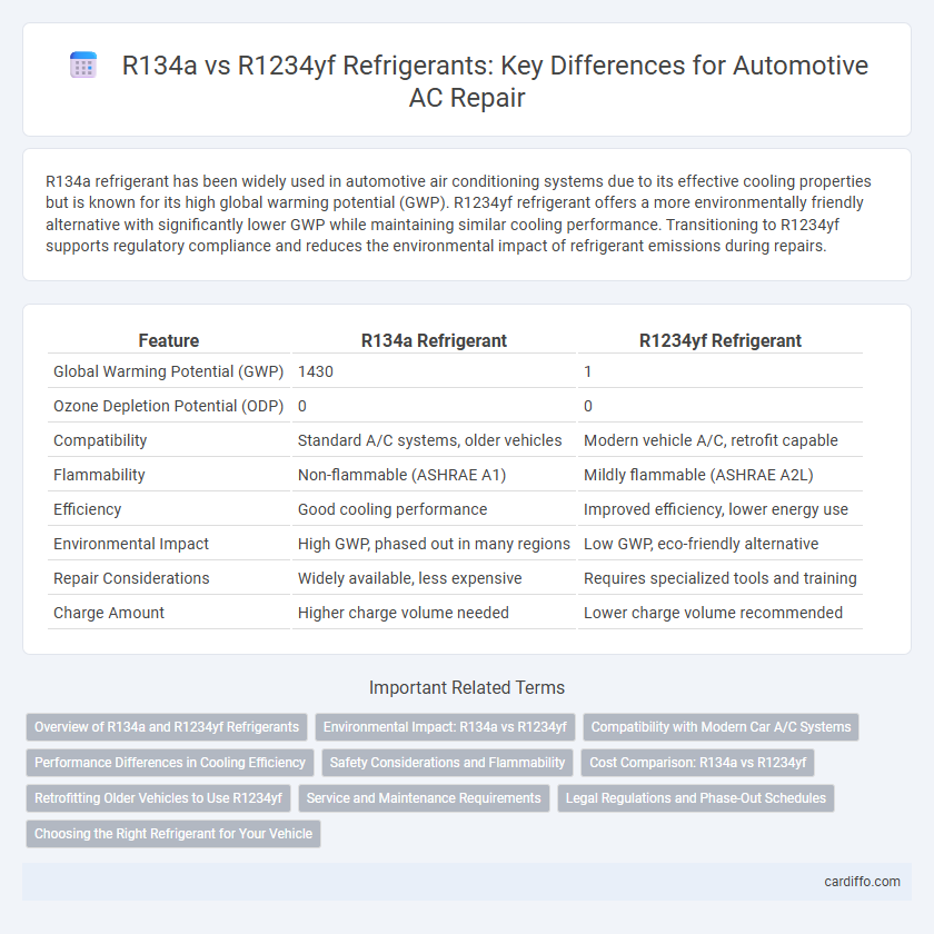 R134a vs R1234yf Refrigerants: Key Differences for Automotive AC Repair
