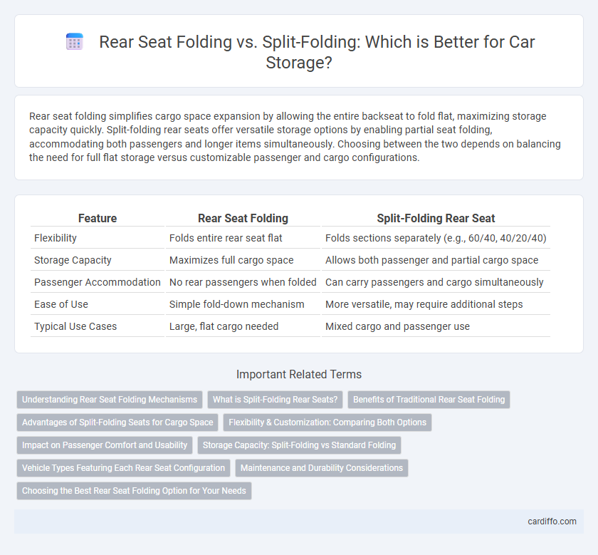 Rear Seat Folding vs. Split-Folding: Which is Better for Car Storage?