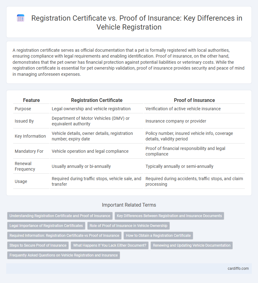 Registration Certificate vs. Proof of Insurance: Key Differences in Vehicle Registration