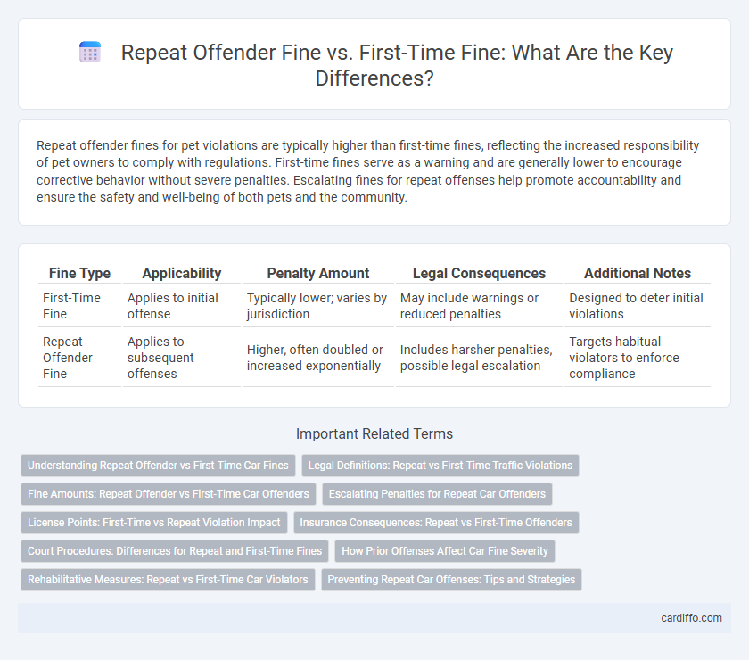 Repeat Offender Fine vs. First-Time Fine: What Are the Key Differences?