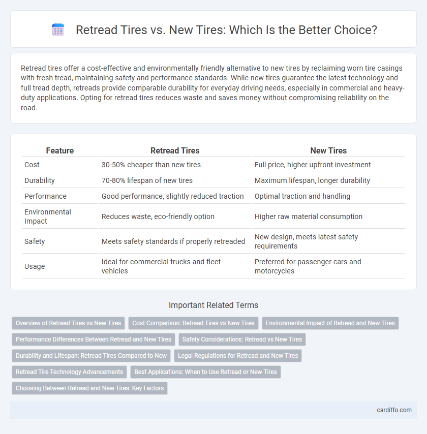 Retread Tires vs. New Tires: Which Is the Better Choice?