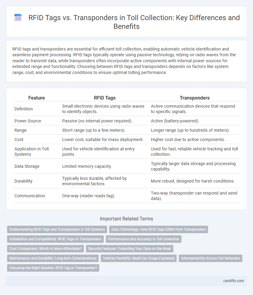 RFID Tags vs. Transponders in Toll Collection: Key Differences and Benefits