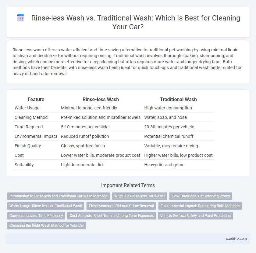 Rinse-less Wash vs. Traditional Wash: Which Is Best for Cleaning Your Car?