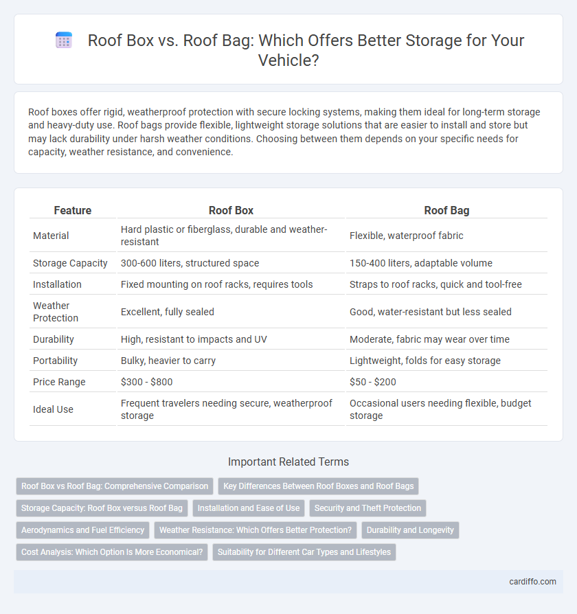 Roof Box vs. Roof Bag: Which Offers Better Storage for Your Vehicle?