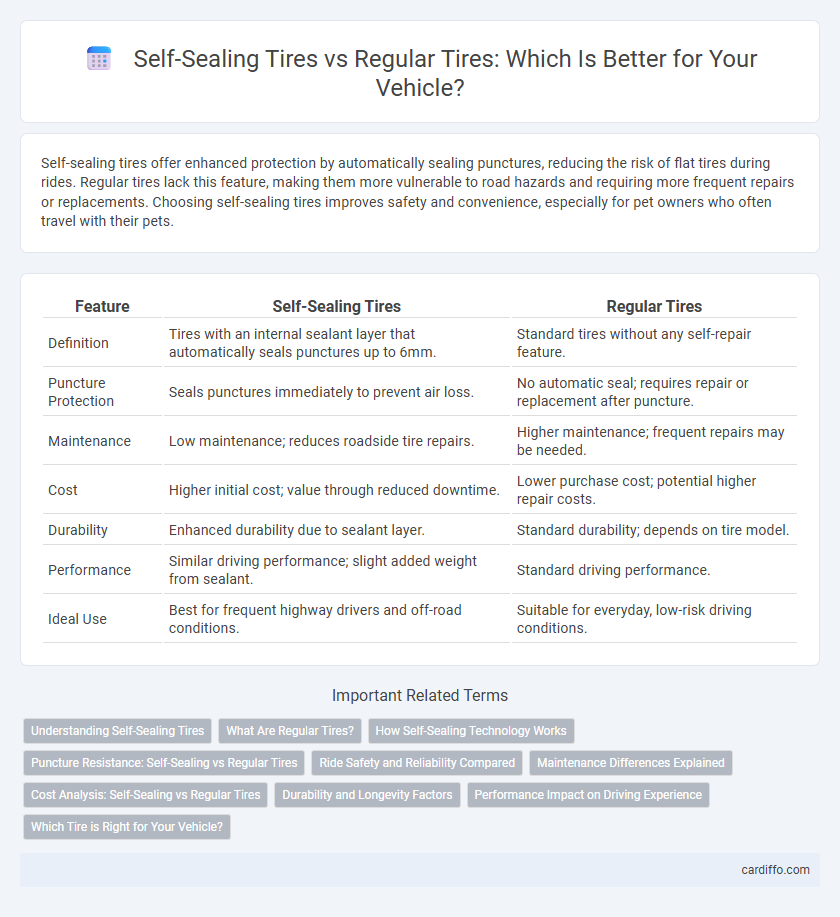 Self-Sealing Tires vs Regular Tires: Which Is Better for Your Vehicle?