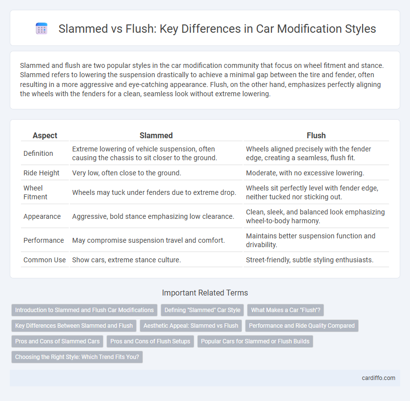 Slammed vs Flush: Key Differences in Car Modification Styles