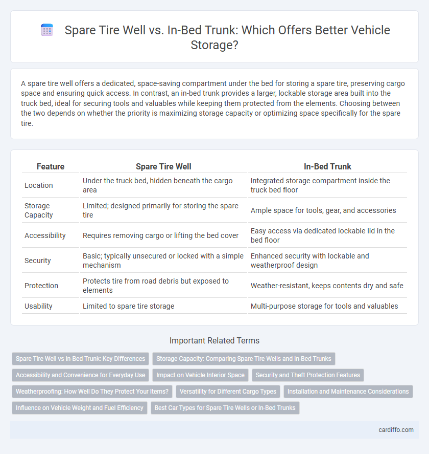 Spare Tire Well vs. In-Bed Trunk: Which Offers Better Vehicle Storage?