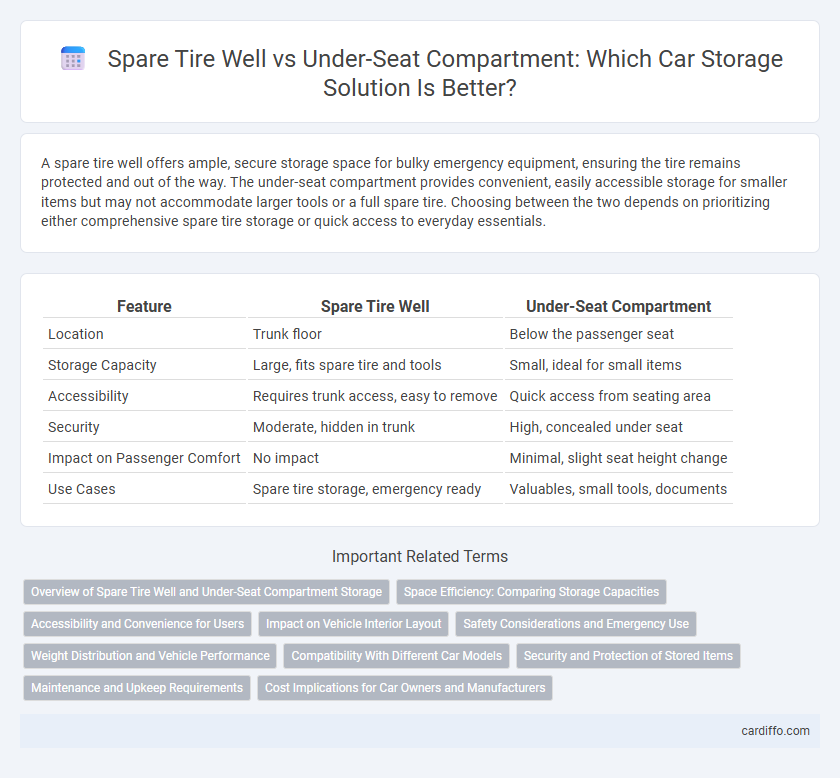 Spare Tire Well vs Under-Seat Compartment: Which Car Storage Solution Is Better?